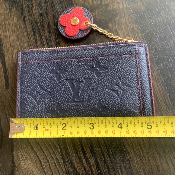 Louis Vuitton Empreinte Blooming Flowers Card Case Key Case Wallet Marine Rouge - Picture 13 of 16